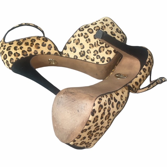 BETSEY JOHNSON Leanah Leopard Platform Pump heels size 6 - Picture 13 of 13